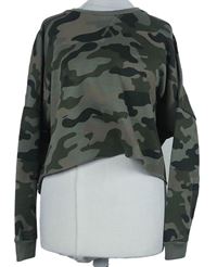 Dámska khaki army crop mikina Primark