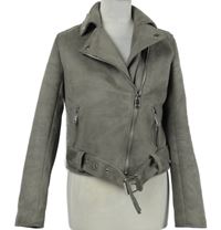 Dámský hnědý semišový crop křivák s páskem New Look 