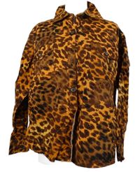 Dámská oranžovo-hnědá vzorovaná kostkovaná košilová bunda Native Youth 