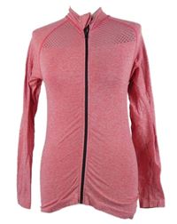 Dámská růžová melírovaná sportovní propínací mikina 