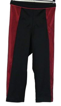 Dámské černo-růžové sportovní capri legíny M&S