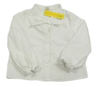 Nové - biela blúzka s mašlou Shein