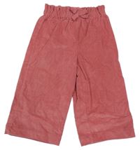 Tmavorůžové manšestráky 