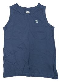 Tmavomodré tielko s palmami Hip&Hop