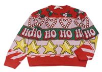 Červeno-ružový sveter H&M