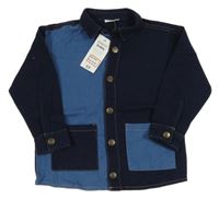 Nové - Modro-tmavomodrá rifľová košeľa Pep&Co