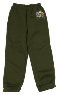 Khaki tepláky s ovladačem 