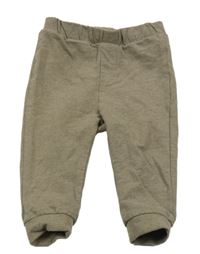 Hnědé melírované tepláky H&M