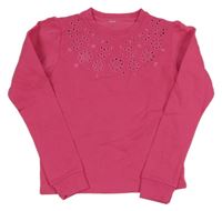 Tmavoružová mikina s madeirou Zeeman