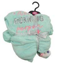 Nové - Mátovo-biele chlpaté pyžama s nápisom Dunnes