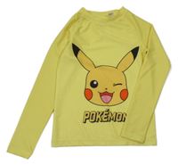 Žluté UV triko s Pikachu H&M