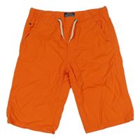 Oranžové plátenné kraťasy Next