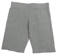 Sivé rebrované elastické kraťasy Primark