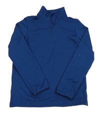 Tmavomodrá športová mikina s rolákom Trevolution