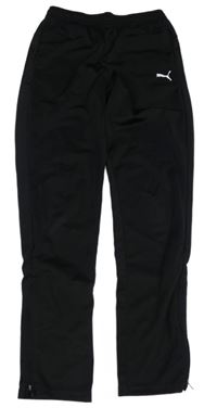 Čierne športové nohavice s logom Puma