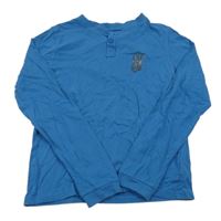 Modré tričko s potlačou Hip&Hopps