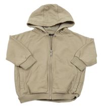 Béžová propínací mikina s kapucí Next