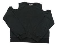 Čierna mikina s volnými rameny Only