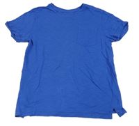 Kobaltově modré tričko s vreckom Primark