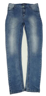 Svetlomodré teplákové skinny rifle Next vel. 176