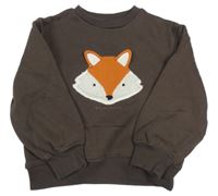 Hnedá mikina s líškou Matalan