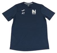 Tmavomodré sportovní tričko s logem Joma 