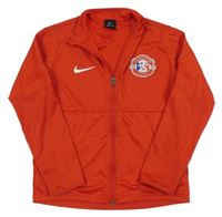 Červená propínací fotbalová mikina Nike 