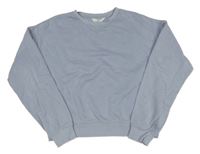 Svetlomodrá crop oversize mikina H&M