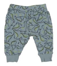 Modrošedé tepláky s dinosaurami Primark