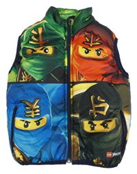 Barevná šusťáková zateplená vesta Lego Ninjago
