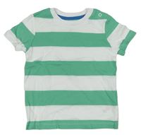 Zeleno-biele pruhované tričko F&F