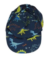 Tmavomodrá plátenná šiltovka s dinosaurami zn. Tu