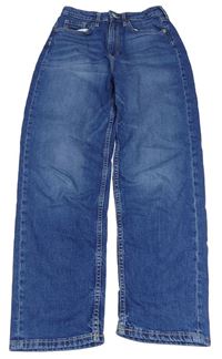 Modré relaxed fit waist rifle H&M