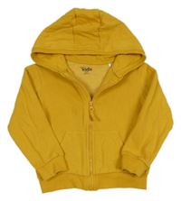 Horčicová prepínaci mikina s kapucňou M&Co