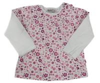 Bílé s květy a korunkami a srdíčky 