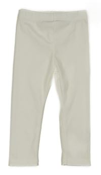 Biele rebrované legíny SHEIN