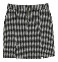 Čierno-biela vzorovaná sukňa so zipsom George