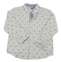 Biela košeľa s kotvami Topolino