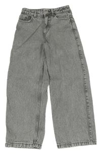 Šedé plísňové wide leg rifle New Look