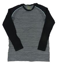 Sivo-čierne spodné tričko Pocopiano