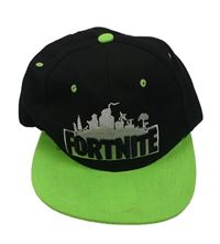 Čierno-zelená šiltovka s Fortnite