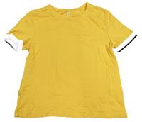 Horčicové crop tričko H&M