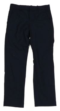 Tmavomodré slavnostní chino slim fit kalhoty H&M