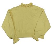 Žltý crop sveter Zara