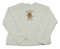 Smotanové tričko s medvěďom Zara