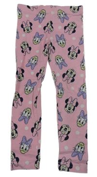 Ružové bodkovaná é legíny s Minnie a Daisy Disney