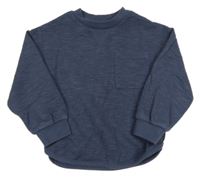 Tmavomodrá mikina s vreckom M&S