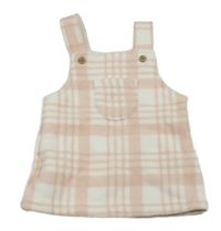 Růžovo-bílé kostkované fleecové šaty George