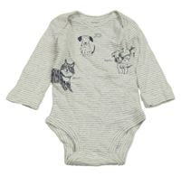 Bílo-šedé pruhované body se psy Carter's