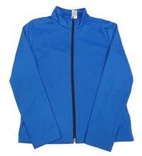 Modrá sportovní propínací funkční mikina Decathlon